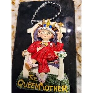 Mary Engelbreit Christmas Holiday Ornament THE QUEEN MOTHER Crown Throne